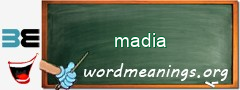 WordMeaning blackboard for madia